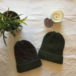 Hand-knitted beanie